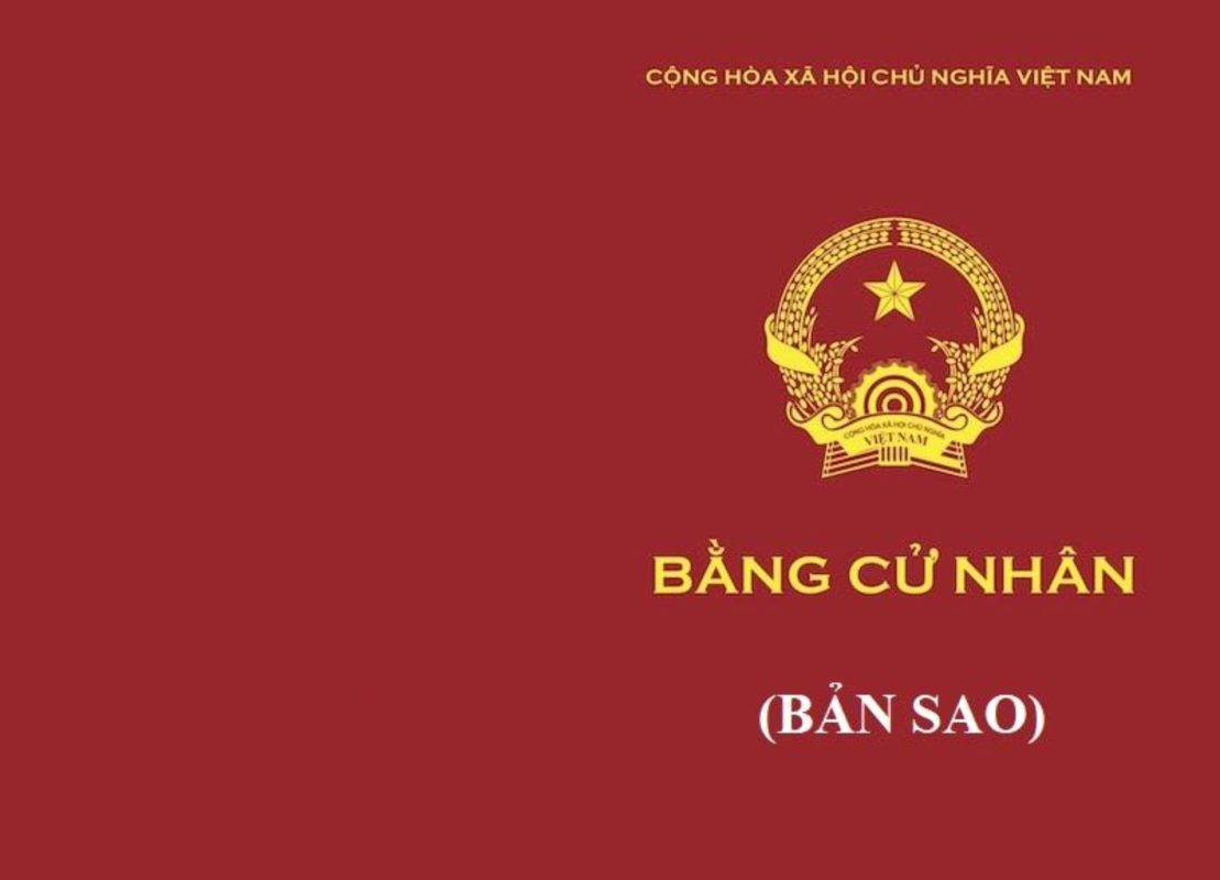 Mẫu bằng cử nhân bản sao