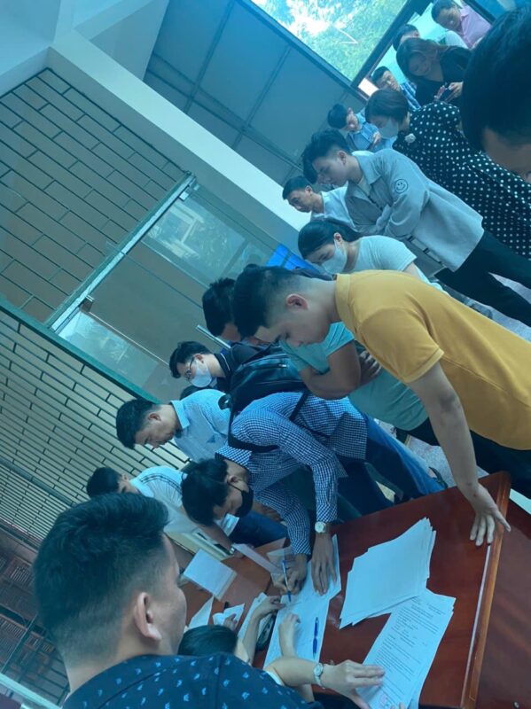 Không khí trước buổi lễ khai giảng