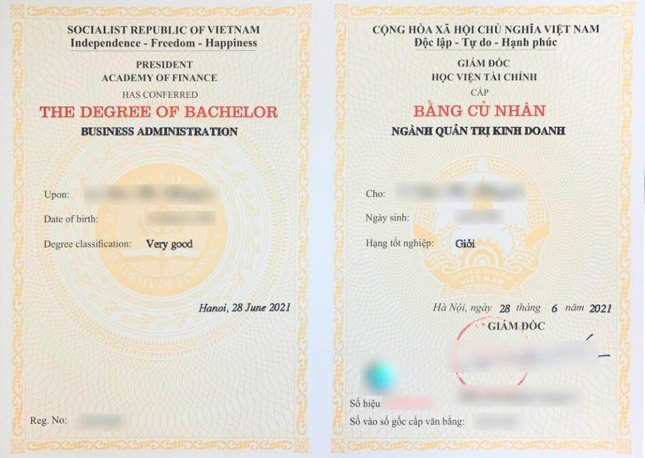 Văn bằng hệ đào tạo từ xa trường AOF