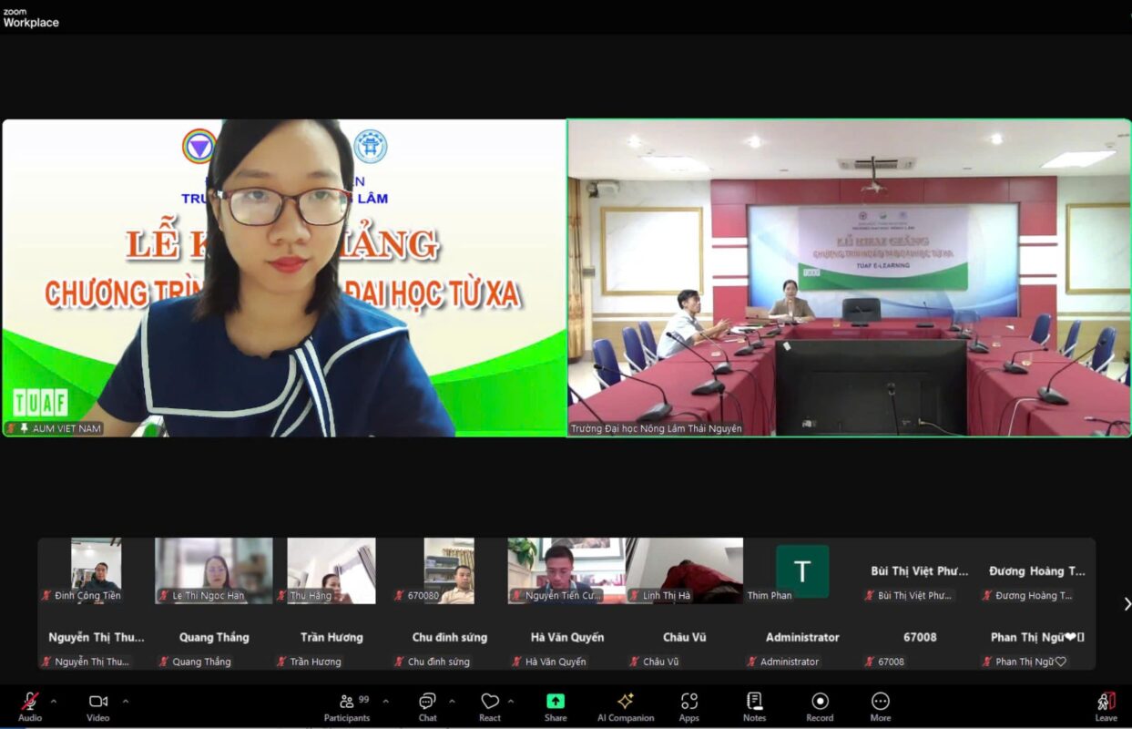 Đại diện Công ty AUM Viêt Nam tham dự Lễ khai giảng