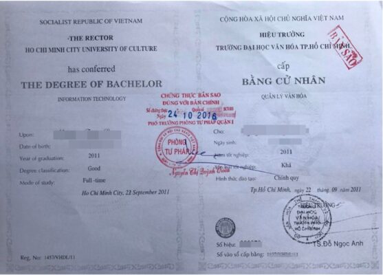 Yêu cầu hồ sơ trường cao đẳng thương mại và du lịch Hà Nội