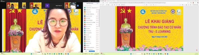 Đại diện AUM phát biểu 